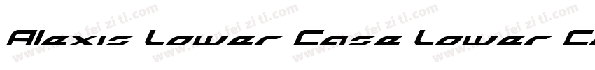 Alexis Lower Case Lower Case字体转换
